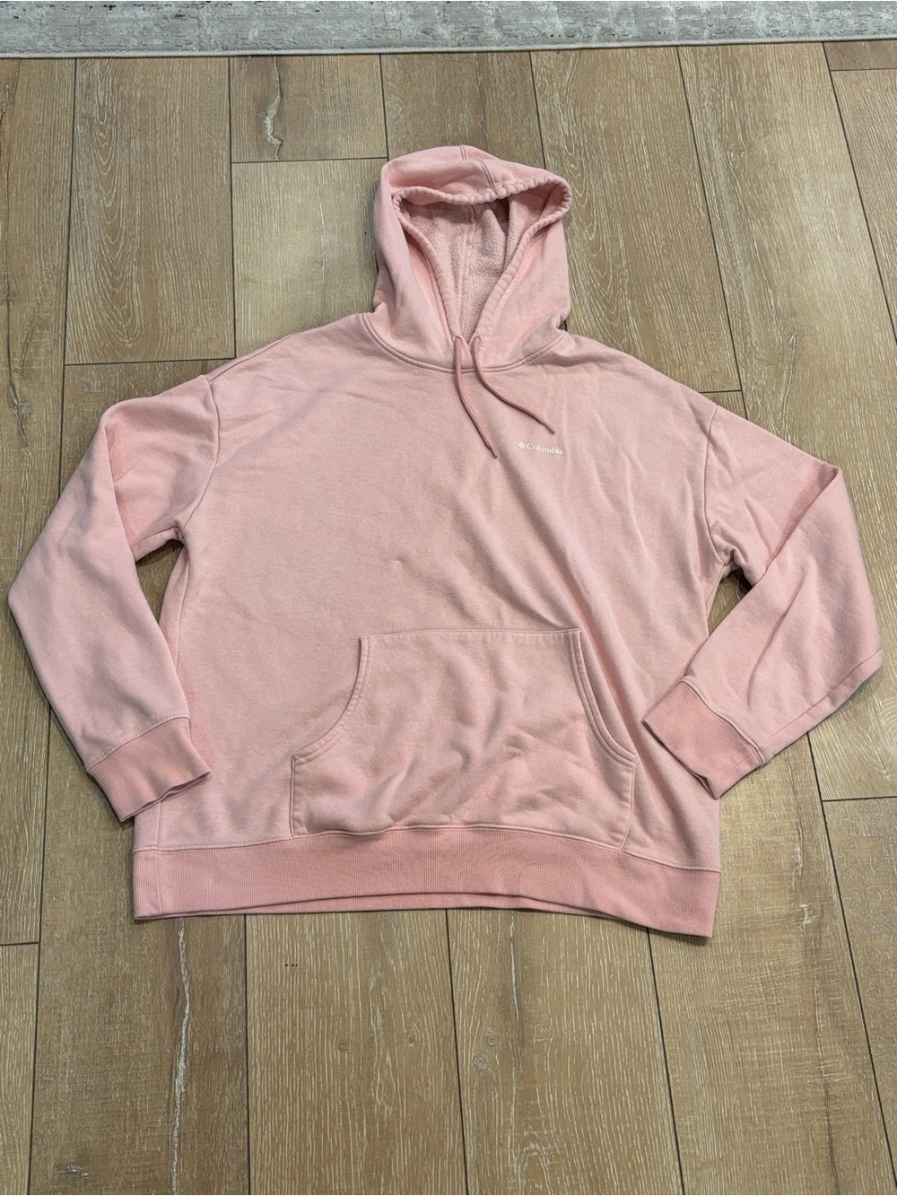 Columbia Nature Awaits Graphic Hoodie Women’s Large Pink Fleece Lined Pullover - Picture 2 of 6